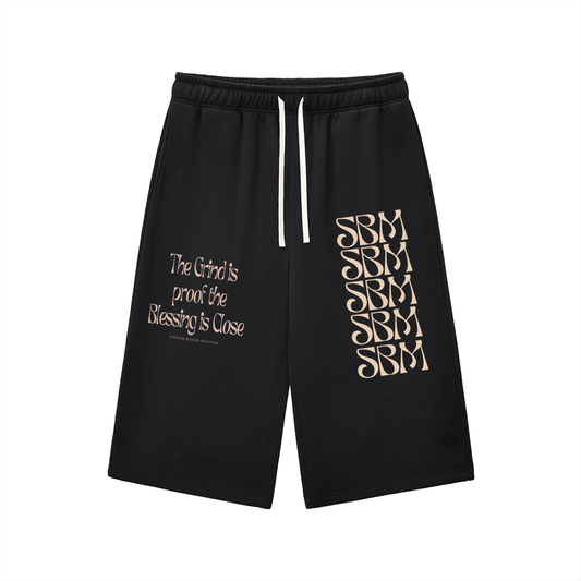 SBM 3/4 sweatpants,SBM Season 1,Stressed Blessed Motivated,Relaxed Fit,Mindset Wear,Street Lifestyle,Motivation Apparel